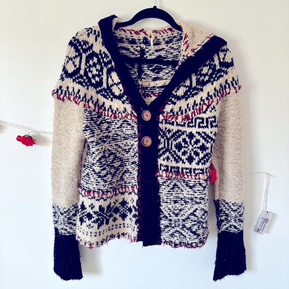 Free People Nordic Knit Cardigan - Picture 2 of 9